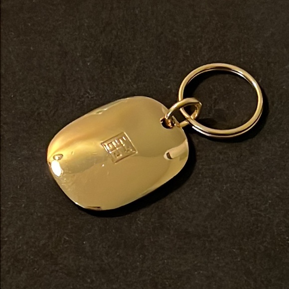 Rare Vintage Designer Givenchy Paris Logo Runway Key Tag Chain - Picture 9 of 16
